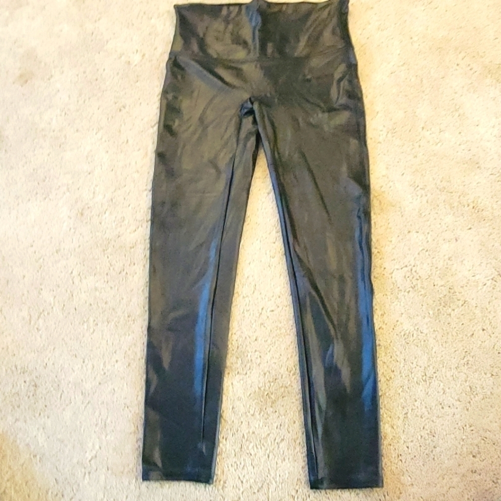 Spanx Faux Leather Leggings XL